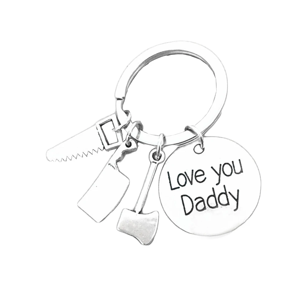 Father's Day Gift Love You Daddy Father Keychain Jewelry Key Ring Mini Repair Tools for Dad | Украшения и аксессуары