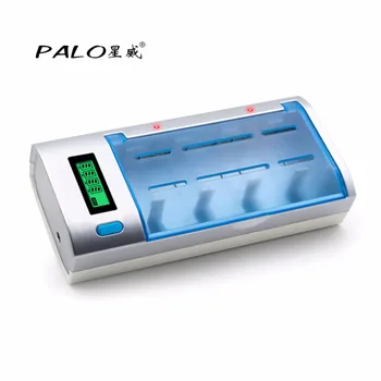

PALO C906W 4 Slot Intelligent Fast Charger Multifunctional LCD Display Battery Charger For AA/AAA/SC/C/D/9V Rechargeable Battery