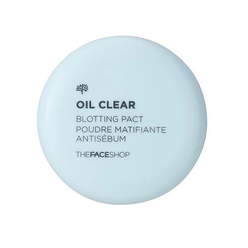 The FACE Shop Oil Clear Blotting Pact 9 г прессованная пудра минеральная основа контроль над маслом Осветляющий отбеливающий консилер для макияжа лица