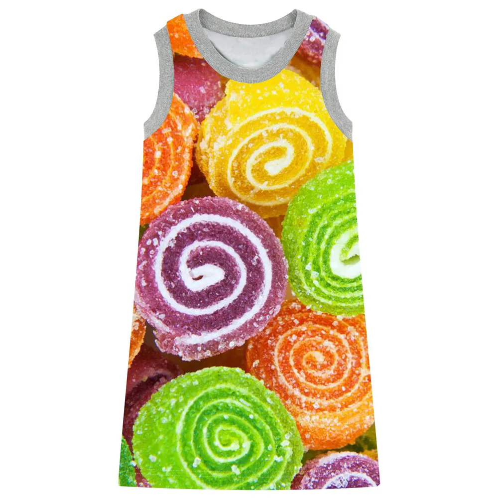Buy Baby girl dress Beautiful love candy printed Girls