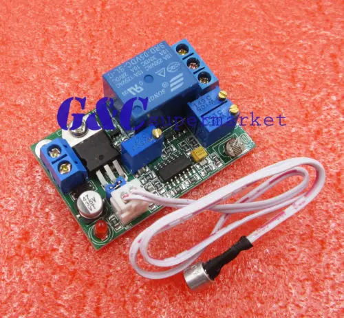 

5V 12V 24V DC Sound Sensor / Light Control Relay Switch Module Adjustable Delay