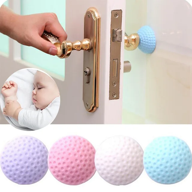 

Rubber Doorknob Protective Shock Collision Rails Mat Pad Silent Door Rear Pad Door Handle Anti Collision Wall Buffer Stickers