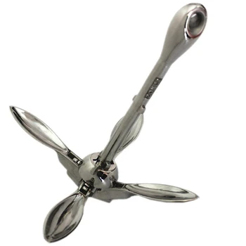 

1.5KG Durable Parts Folding Marine Yacht Grapnel Anchor 316 Stainless Steel Boat 2018 New Arrive Docking Hardware