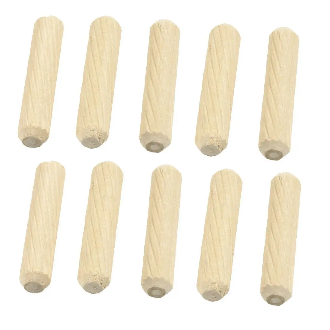 Новый 100 пакет стержень для дерева шпильки деревянные высушенные рифленые и скошенные