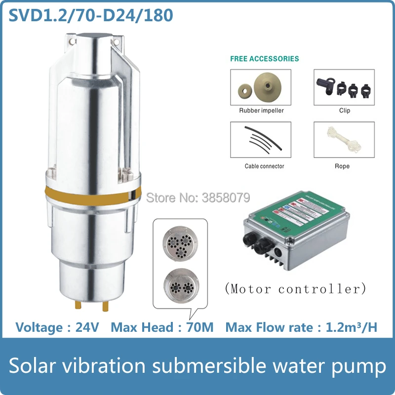 

Dc Brushless Solar Submersible Pump 12v 24v 36v 48v solar Bore Well Submersible Water Pumps SVD1.2/70-D24/180