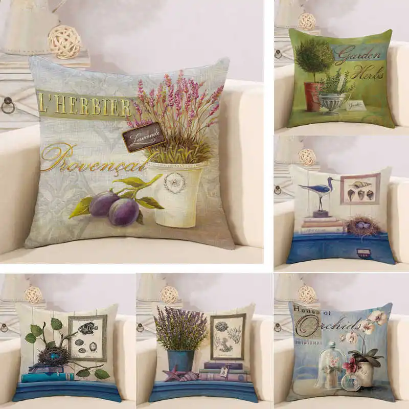 

european 3D oil painting pillow new hand drawn floral animals cushion cover