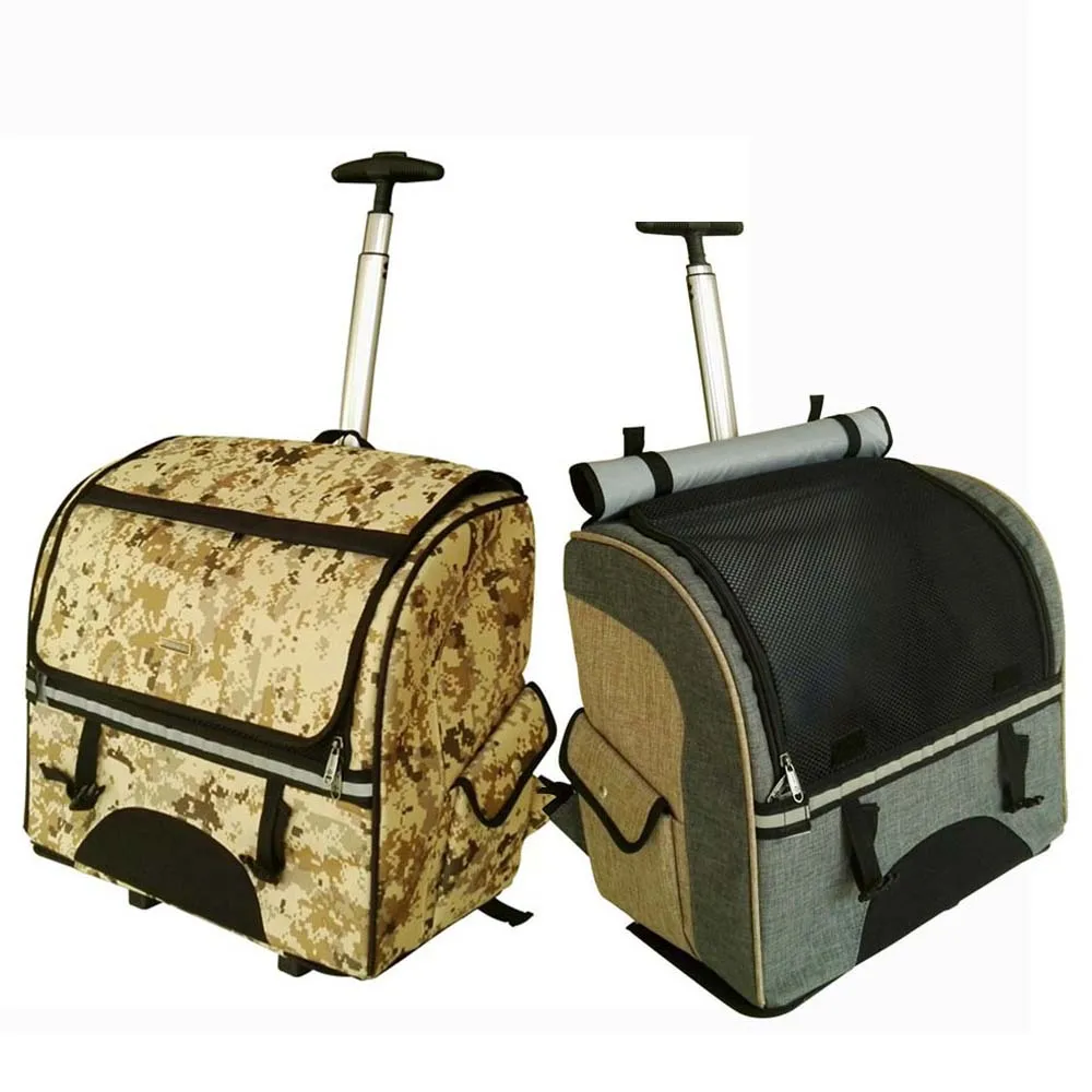 LeTrend многофункциональная переноска для животных багаж Спиннер чемодан колеса студентов Съемная переноска на тележке сумка для путешествий