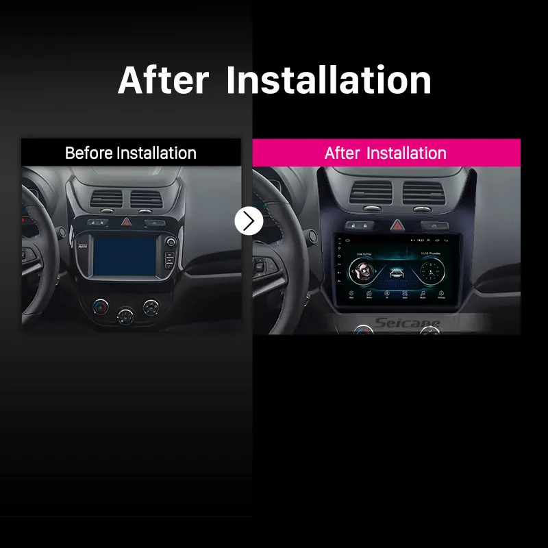Seicane Android 8,1 9 дюймов Автомобильный gps Navi Радио Блок плеер для chevy Chevrolet cobalt поддержка Carplay цифровой ТВ