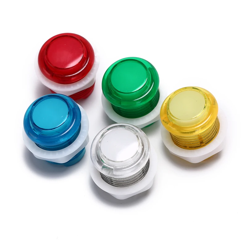 1x 24mm led illuminated 5v push buttons built-in switch for arcade joyst NIUS