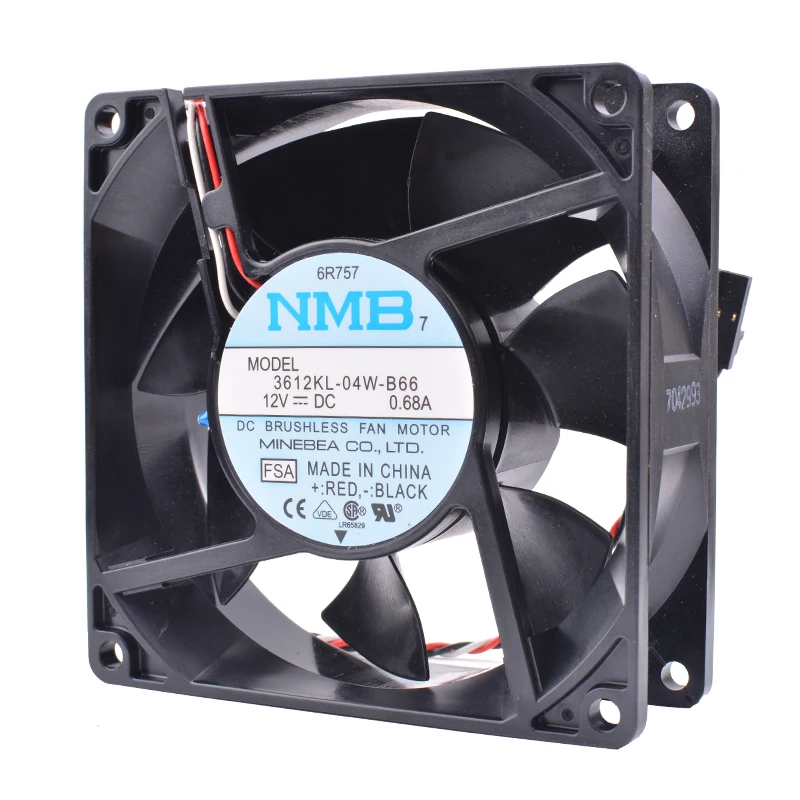 COOLING REVOLUTION 3612KL-04W-B66 92mm 9232 92x92x32mm 12V 0.68A Double ball temperature control mute air volume cooling fan