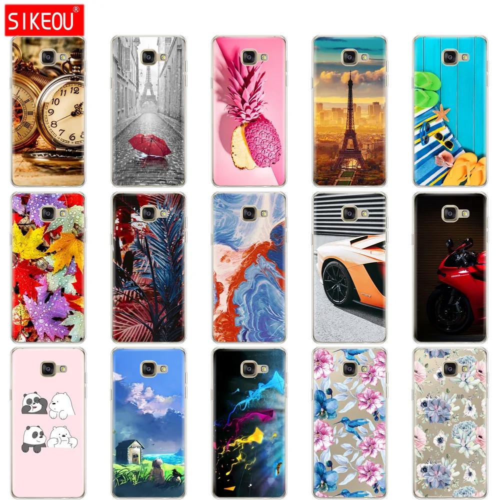 

SIKEOU Soft TPU Case FOR Samsung Galaxy A5 2016 Case Cover A510F A510 Phone Back Protective FOR Capa Samsung A5 2016 Case