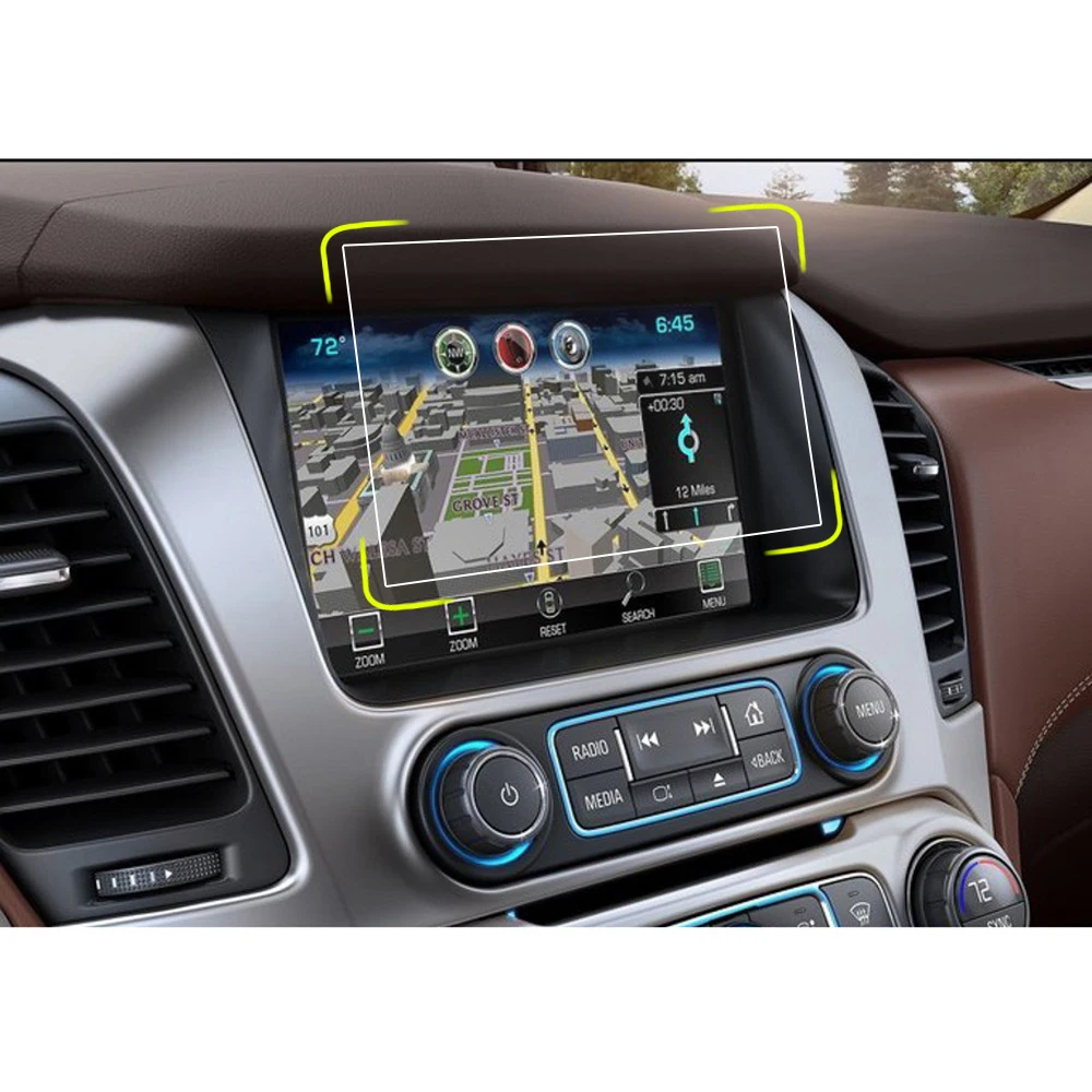 Для Chevrolet Chevy Suburban Tahoe аксессуары 8 дюймов автомобильный навигационный экран протектор Закаленное Стекло