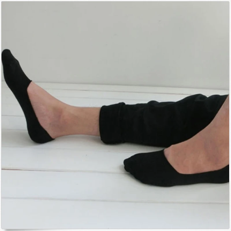 5 Pairs Men's Socks No Show Slipper Loafer Boat Socks No Show Soft Casual Cotton Sock for Men White Black Gray Socks Cotton men