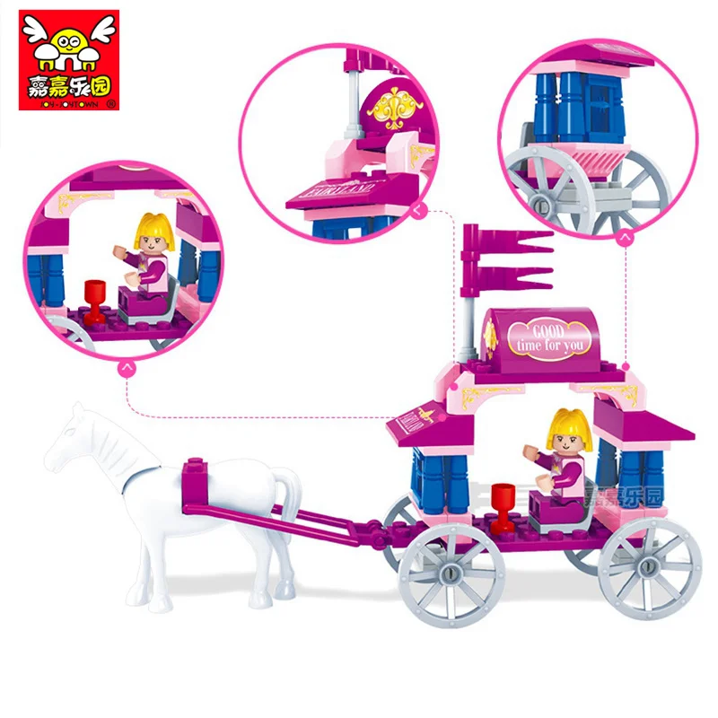 

Compatible with Legoe DIY kits Princess Series Carriage Model Building Blocks Girls toy Friends bricks Toys for Children Gift