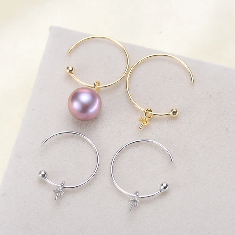 

Серьги из серебра 925 пробы с жемчугом, 2 цвета