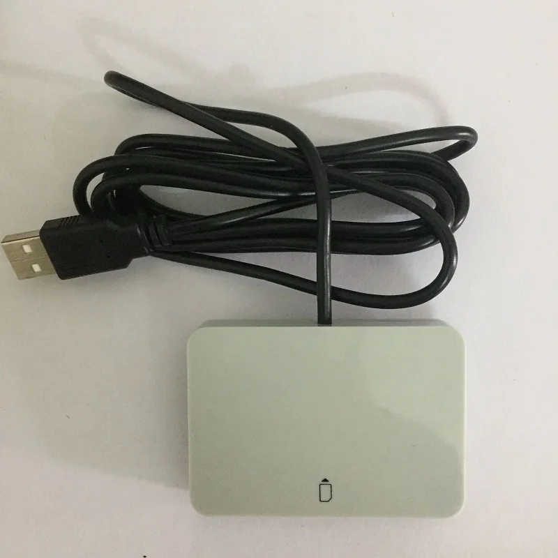 RIQUEZA кард-ридер USB 2,0 2 в 1 ID-1/2FF 12 Мбит/с Поддержка IC смарт-карта считыватель смарт-карт 2G/3g/4G SIM Кардридер писатель - Цвет: Серебристый