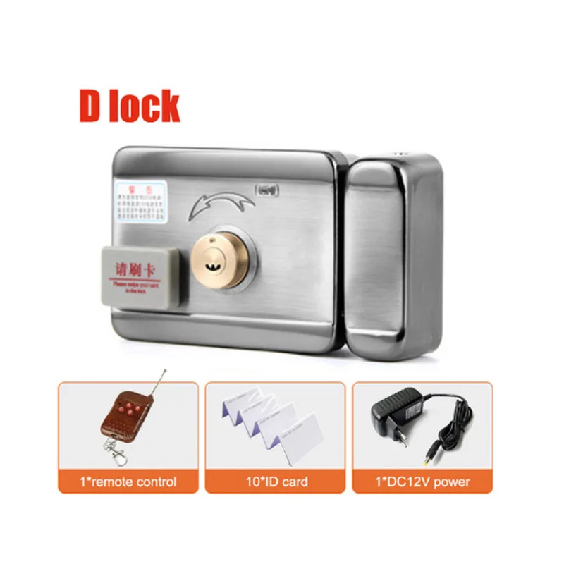 Умный пульт дистанционного управления идентификационная карточка дверной замок контроль доступа электронный интегрированный RFID Rim lock двойной RFID считыватель - Цвет: kit 4