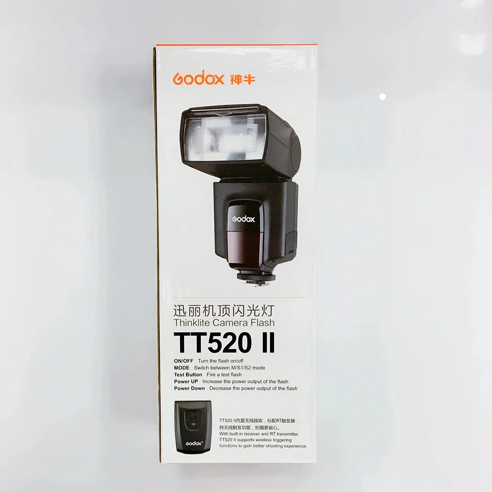 Godox TT520 II Flash TT520II встроенный 433 МГц беспроводной сигнал + цветной фильтр