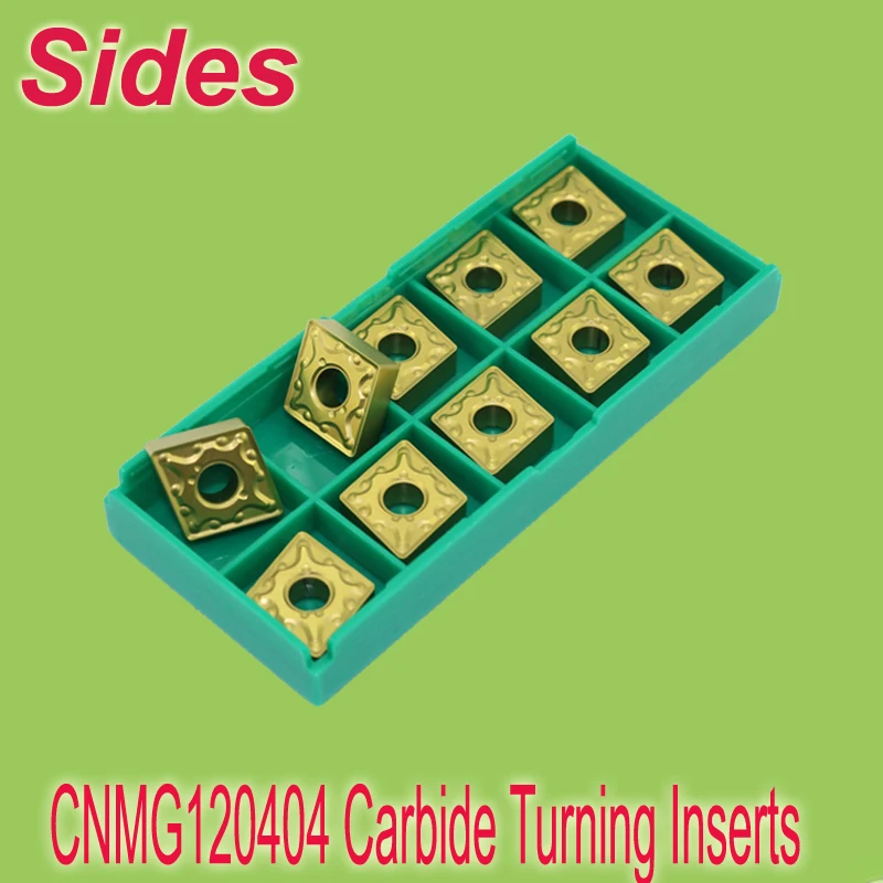 

Free Shipping 10x CNMG120404 Indexable Carbide Turning Inserts Cutter for Lathe Holder MCLNR/MCRNR/MCKNR