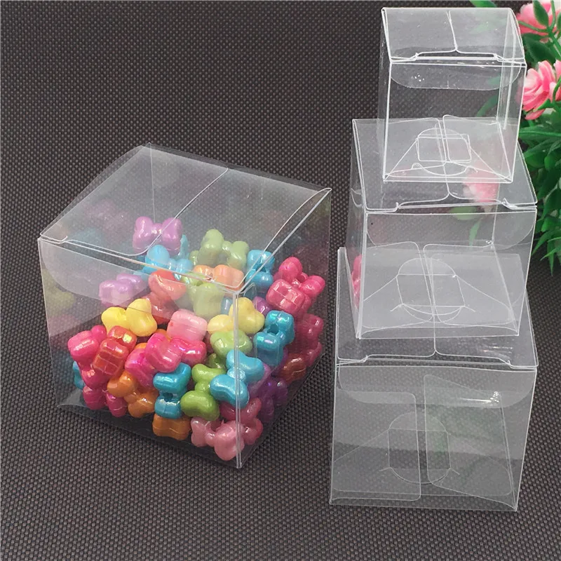 

Various sizes square PVC Wedding Favor Gift Box Transparent Party Candy/Chocolate/cookies Bag