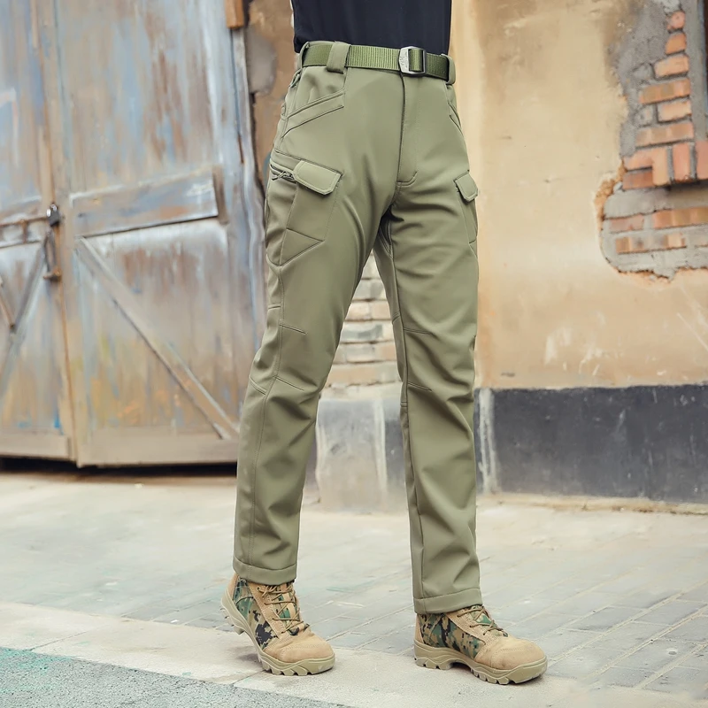 SJ-Maurie impermeable Trekking pantalones de senderismo al aire libre pantalones táctico de pesca Softshell pantalones de esquí de caza pantalones de escalada