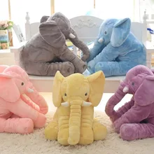 60 cm Elefante Brinquedos de Pelúcia Animal de Pelúcia Travesseiro Macio Para O Bebê & crianças Dormindo Brinquedos Para Childre Boneca Calma Bebê para Presentes de Natal