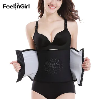 

FeelinGirl Body Shaper Women Tummy Control Waist Cinchers Underbust Waist Trainer Slimming Belt Breathable soft Shapewear -G