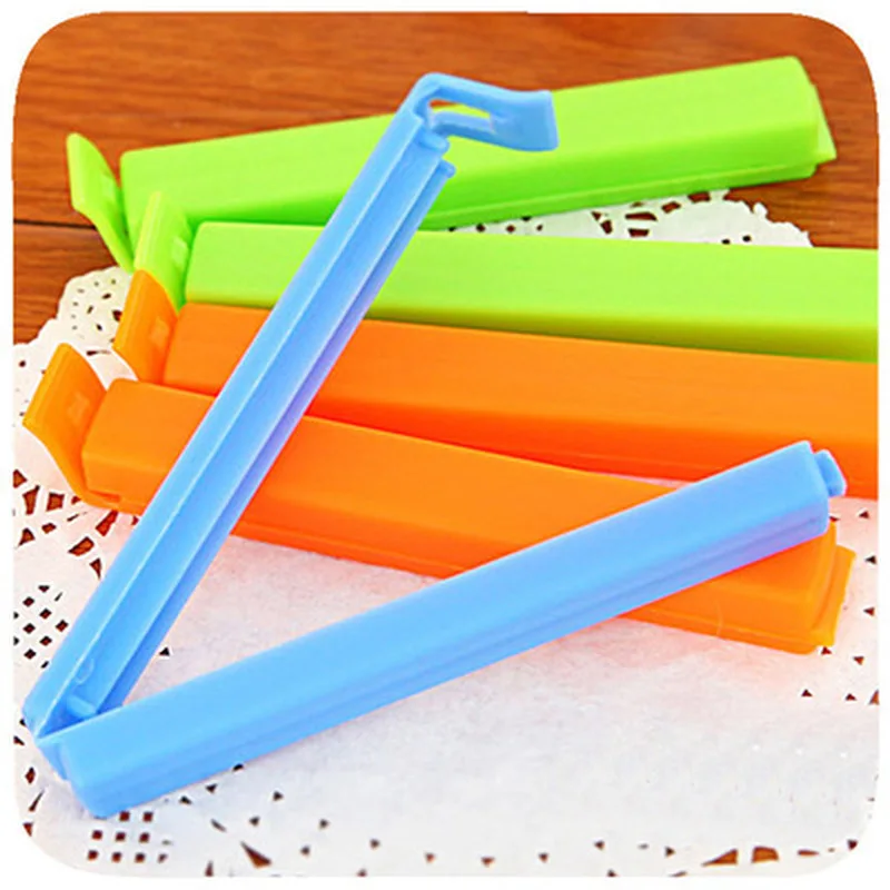 

10Pc/Lot Househould Food Snack Storage Seal Sealing Bag Clips Sealer Clamp Food Bag Clips Kitchen Tool Home Food Close Clip