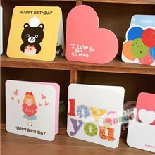 2 шт./лот Размеры: 9x8 см, Kawaii Мультсериал поздравительную открытку, подарочная открытка(ss-1505