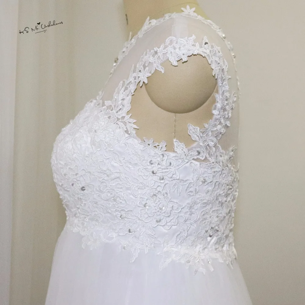 Lace Tulle Maternity Wedding Dress