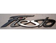 Fiesta Chrome ABS Car Trunk Rear Number Letters Badge Emblem Decal Sticker for Ford Fiesta qhcp car styling abs letter sticker rear trunk decklid badge emblem stickers decoration fit for ford mustang 2015 2016 2017 2018