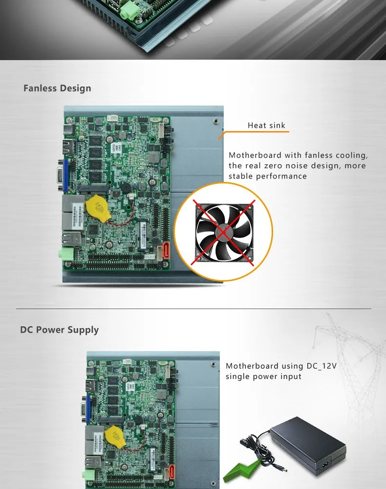 Промышленная материнская плата 1037U 2 * VGA/LVDS 2 * Gigabit ITX материнская плата с 10COM