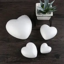 6/8. 5/10/15 Polegada em forma de coração bolo de açúcar artesanato festa diy decoração de isopor manga poliestireno espuma molde festa acessórios(China)