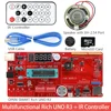 Стартовый комплект для Arduino с платой разработки Rich UNO R3 Atmega328P, модуль датчика для Arduino с экраном IO, MP3 DS1307, RTC, датчик температуры ► Фото 2/6