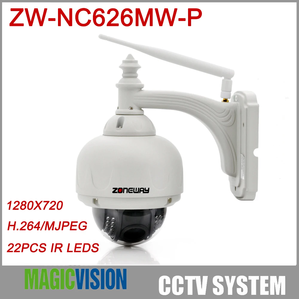 ZONEWAY NC626MW-P 720p инфракрасная купольная IP-камера обнаружение движения ночное