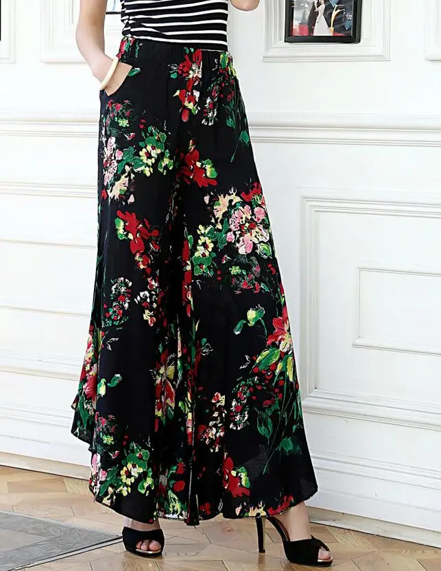 Spring and summer new female linen was thin Slim printing