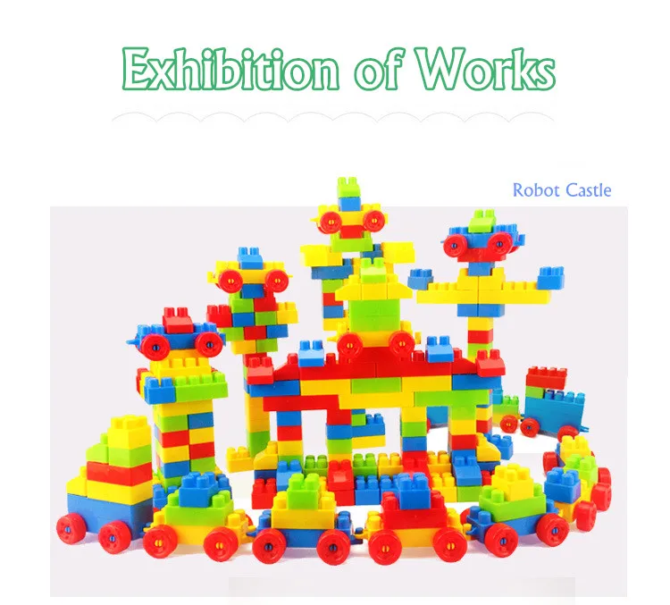 LittLove 130/100 шт классические пластиковые строительные игрушечные блоки для детей 3D DIY креативные развивающие блоки игрушки для детей