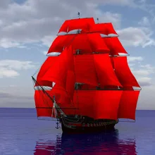 Красная парусная лодка DIY живопись по номерам 24 Цвета Пигмент кисть Искусство Ручная роспись креативная Цифровая живопись маслом