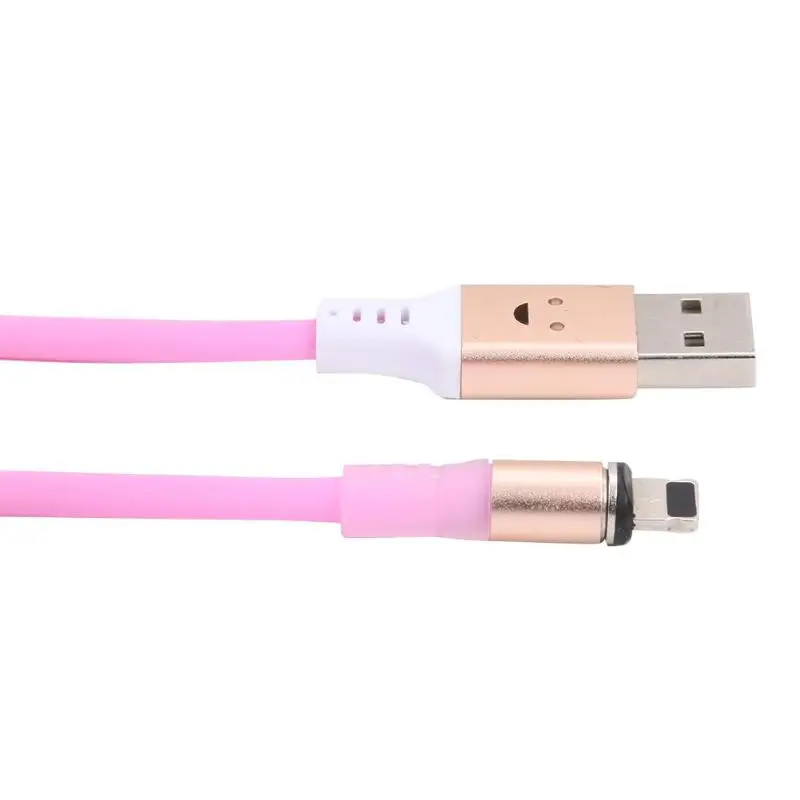Magnetic 8 Pin Micro Charging Cable Sound Control Light Phone Charger Cord