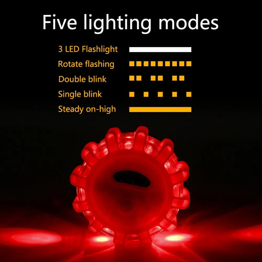 Coquimbo LED Road Flares Red Safety Flashlight Flashing Warning