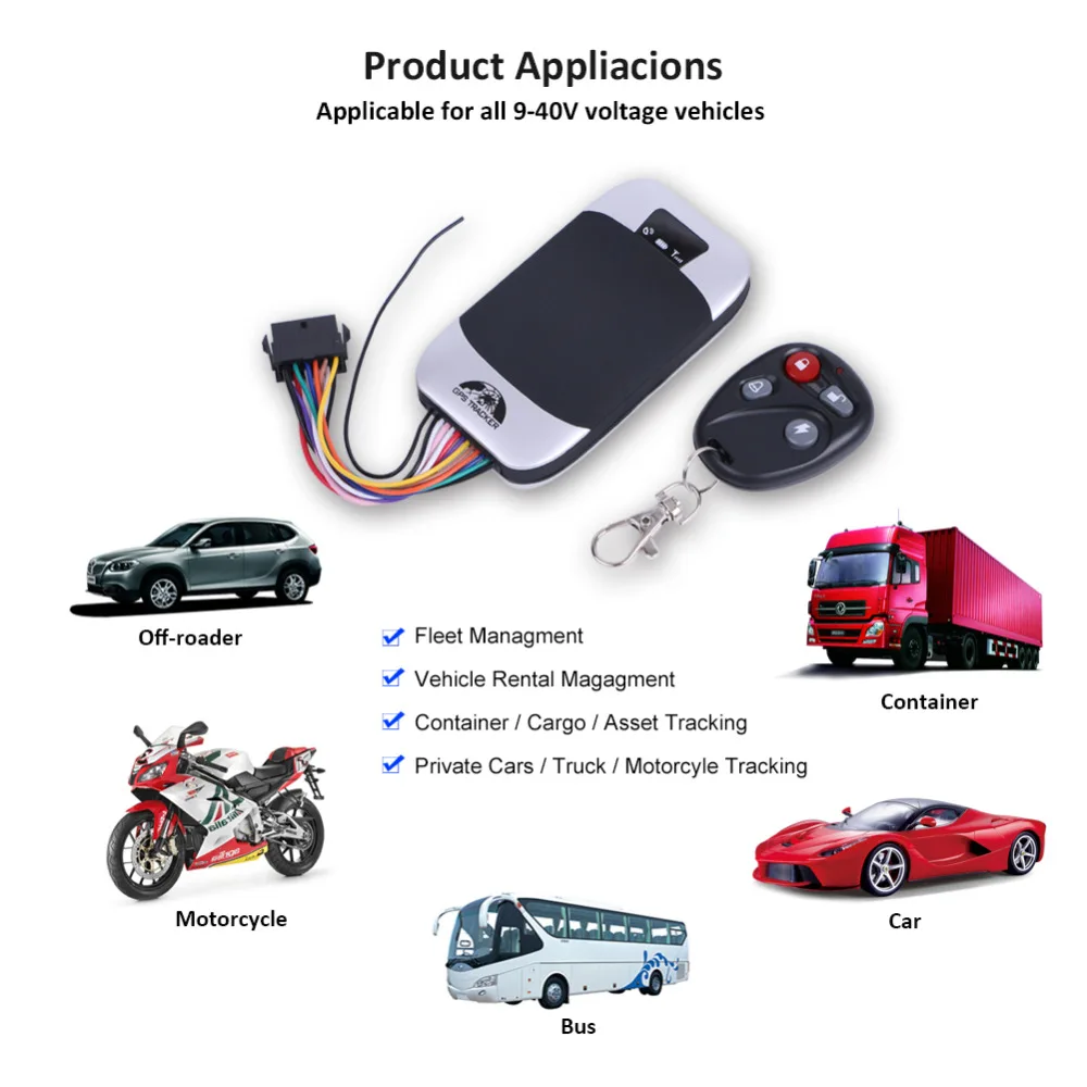 Car GPS Tracker Vehicle Tracker GSM GPS Locator Coban TK303G Waterproof IP66 Remote Control Cut Off Engine Geofence Free Web APP