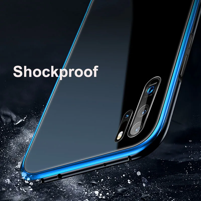 Для huawei P30 Pro Чехол металлический бампер покрытие PC край закаленное стекло твердая задняя крышка для huawei P20 Pro P10 Plus защитный чехол