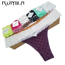 XXXXL – string SEXY en coton et dentelle pour femmes, sous-vêtements, culotte, lingerie pour dames, 1 pièces, ZX71
