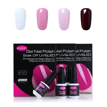 CLAVUZ, 4 шт., набор гелей для ногтей, требуется замачивание, светодиодный маникюрный светильник для дизайна ногтей, полупостоянная коробка, подарочный набор, наборы лаков для ногтей Vernis