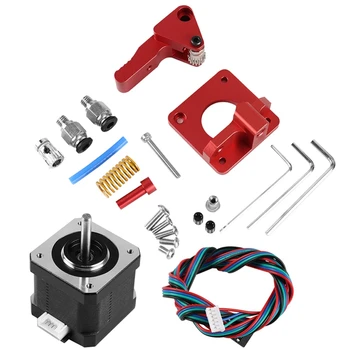 

Btech Dual Drive Extruder With Motor For Cr-10/Cr-10S/Tornado 3D Printer Upgrade Aluminum Dual Gear Left Hand Dual Extruder(Le