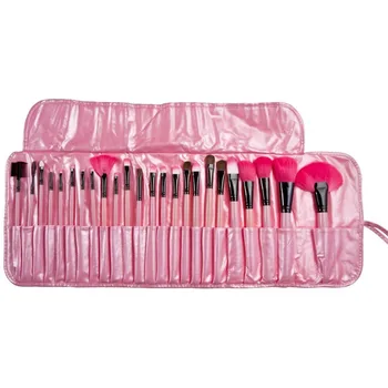 

(24 Pcs/Set) Makeup Brush Foundation Eye Shadows Lipsticks Powder Make Up Brushes Tools + PU Bag pincel maquiagem WD09