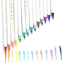 14/20 видов цветов мягкой щеткой каллиграфическая ручка акварельных маркерных ручек щетка тонко пишущие художественный маркер с рисунком героев из мультфильма, эскиз манга графическое для рисования