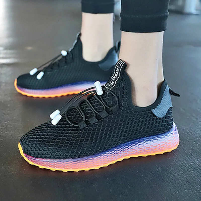 

Women Sneakers 2019 Fashion Vulcanized Shoes Ladies Trainer Summer Baskets Femme Casual Lace up White Sneakers Zapatos De Mujer