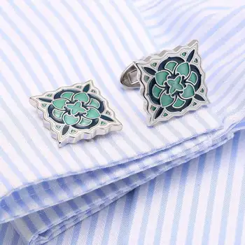 

10pair per lot Men Jewelry Cufflinks Wholesale Gemelos French Links Luxury Enamel Cuff links 98