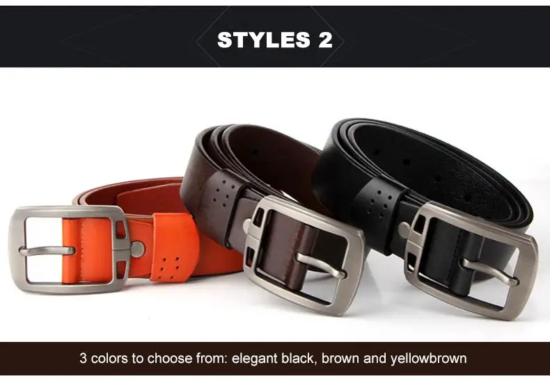 DOULILU Genuine Cowhide Leather Belts for men brand Strap male pin buckle fancy vintage jeans 2018 NEW1 (10)